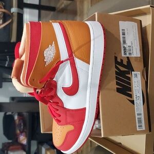 Used size 12,men 10 1/2 Air Jordan Zoom Craft Red Hot Curry